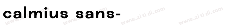 calmius sans字体转换